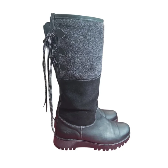 Bos & Co Goose Prima waterproof Black Mid Calf Boots Sz 40 Or 9-9.5 - Picture 5 of 14